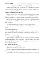 Quy trình xét tuyển Đại học, Cao đẳng năm 2016