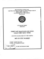 Thiết kế mạch quang báo giao tiếp trên máy tính 