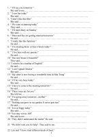 Bài tập câu Trực tiếp gián tiếp cơ bản