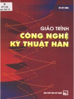 Giáo trình công nghệ kỹ thuật hàn  nghiêm đình thắng, nguyễn mạnh tùng, nguyễn văn bẩy pdf 