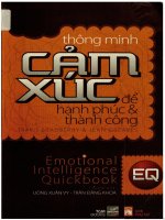 Thông minh cảm xúc để hạnh phúc và thành công  travis bradberry, jean greaves uông xuân vy, trần đăng khoa dịc pdf 