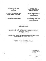 Quản lý và sử dụng năng lượng ở việt nam 