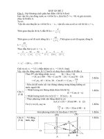 Đáp an đề 2 của hsg các môn toán lý