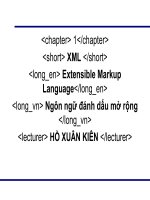Giáo án dạy học môn XML