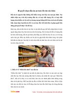 Bí quyết chọn dầu ăn an toàn tốt cho sức khỏe