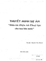 THuyết minh dự án điều tốc điện tử   thủy lực cho tua bin nước 