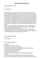 Quy luật lưu thông tiền tệ