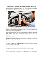 Từ 01/01/2017, cấm dùng tay sử dụng điện thoại khi lái ô tô