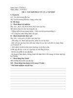 Giáo án soạn theo mô hình trường học mới   đại số 6 học kì i