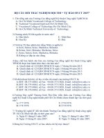 BỘ câu hỏi TRẮC NGHIỆM hội THI “ tự hào HVCT 2015”