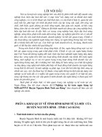 Luận văn nghiệp vụ kế toán ngân hàng tại ngân hàng NHNoPTNT (Agribank) huyện Nguyên Bình tỉnh Cao Bằng