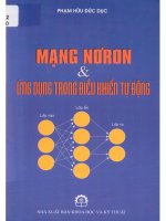 Mạng nơron và ứng dụng trong điều khiển tự động  phạm hữu đức dụ pdf 