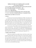 Chế tạo và nghiên cứu tính chất quang của hạt nano silica chứa tâm màu và thử nghiệm ứng dụng trong đánh dấu y – sinh 