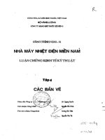 Nhà máy nhiệt điện miền nam – luận chứng kinh tế kỹ thuật – tập 4 các bản vẽ 