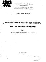 Nhà máy tua bin khí hỗn hợp  miền nam – tập 2 điều kiện tự nhiên địa điểm 