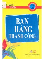 Bán hàng thành công  richard denny; thanh khang, phương thúy dịc pdf 