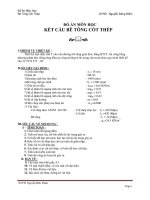 Đồ án bê TÔNG cốt THÉP