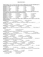 PT 1 (test 1) co dap an