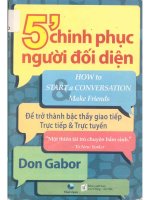 5 phút chinh phục người đối diện  để trở thành bậc thầy giao tiếp trực tiếp và trực tuyến  don gabor; phương huyền dịch dpf 