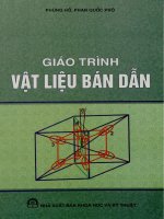 Giáo trình vật liệu bán dẫn  phùng hồ, phan quốc phô pdf 