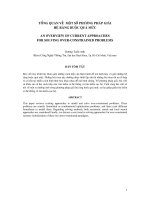 tổng quan về một số phương pháp giải hệ ràng buộc quá mức