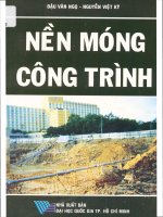 Nền móng công trình  đậu văn ngọ, nguyễn việt kỳ pdf 
