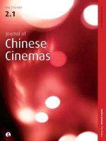 Journal of chinese cinemas   volume 2 issue 1 