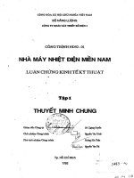 Nhà máy nhiệt điện miền nam – luận chứng kinh tế kỹ thuật – tập 1 báo cáo tóm tắt 