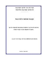Quản trị rủi ro hoat động tại Ngân hàng TMCP Việt Nam Thịnh Vượng