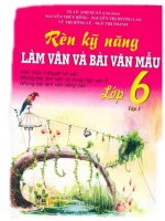 Rèn kỹ năng làm văn và bài văn mẫu lớp 6 tập 1 lê anh xuân 