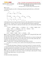 Đề thi học sinh giỏi môn Hóa học lớp 10 trường THPT Lam Kinh, Thanh Hóa năm học 2015- 2016