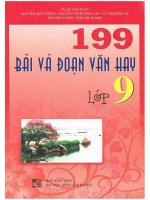 199 bài và đoạn văn hay lớp 9 lê anh xuân 