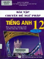 Bài tập chuyên đề ngữ pháp tiếng anh 12    ngô văn minh 