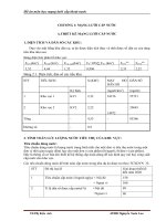 Đồ án môn học mạng lưới cấp thoát nước