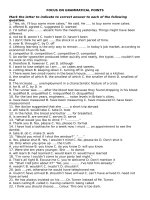 Bài tập Ngữ pháp ôn Đại học