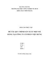 Báo cái thực tập tốt nghiệp tại Công ty Cổ phần Việt Hưng