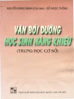 Văn bồi dưỡng học sinh năng khiếu nguyễn đăng mạnh 