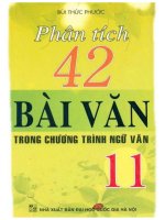 Phân tích 42 bài văn trong chương trình ngữ văn 11 bùi thức phước 