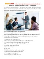 Tiếng Anh Giao tiếp văn phòng Lesson 5: Lên lịch họp