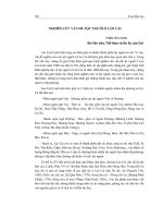 NGHIÊN cứu vấn đề tộc NGƯỜI ở lào CAI