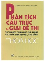Phân tích cấu trúc và giải đề thi tốt nghiệp THPT và TSĐH môn hóa học lê minh thuấn 