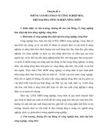 Những vấn đề cơ bản về công nghiệp hóa, hiện đại hóa nông nghiệp, nông thôn