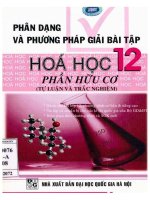 Phân dạng và phương pháp giải bài tập hóa học 12 phần hữu cơ cao thị thiên an 