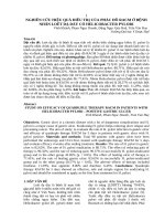 NGHIÊN CỨU HIỆU QUẢ ĐIỀU TRỊ CỦA PHÁC ĐỒ RACM Ở BỆNH NHÂN LOÉT DẠ DÀY CÓ HELICOBACTER PYLORI