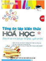 Tổng ôn tập kiến thức hóa học tập 1 võ văn quân 