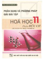 Phân dạng và phương pháp giải bài tập hóa học 11 phần hữu cơ cao thị thiên an 