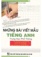 Những bài viết mẫu tiếng anh THPT    trần thị thái thanh 