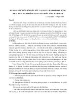 ĐÁNH GIÁ SỰ BIẾN ĐỔI LIỀU BỨC XẠ NGOÀI (Hn) DO HOẠT ĐỘNG KHAI THÁC SA KHOÁNG TITAN VEN BIỂN TỈNH BÌNH ĐỊNH