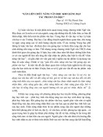 GẮN LIỀN CHỨC NĂNG VĂN HỌC KHI GIẢNG DẠY TÁC PHẨM VĂN CHƯƠNG