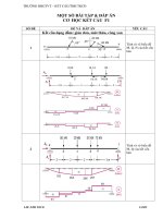 MỘT SỐ BÀI TẬP VÀ ĐÁP ÁN CƠ KẾT CẤU 1